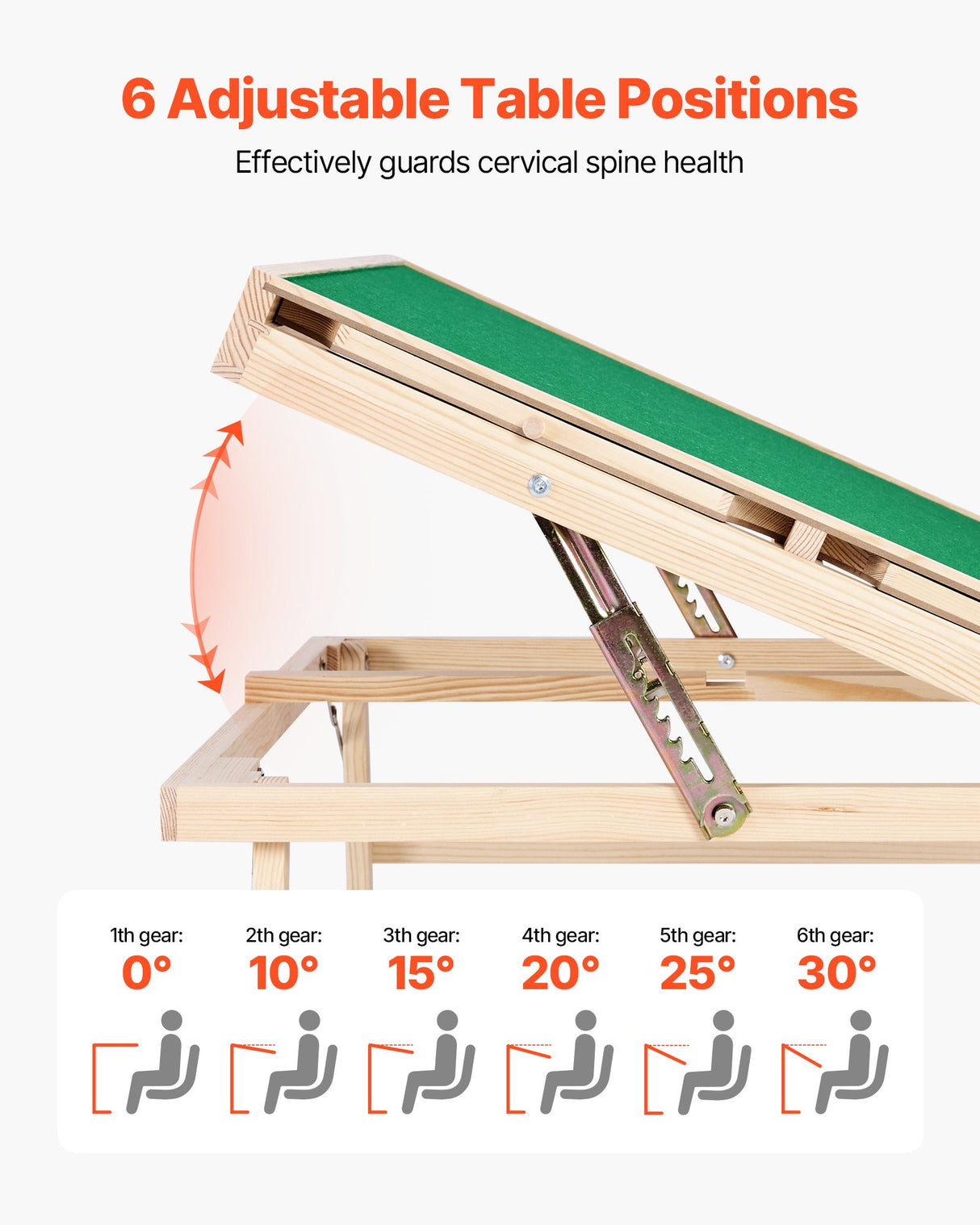VEVOR 1500 Piece Puzzle Board with Folding Leg Portable Wooden Jigsaw 86x63cm