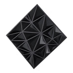 3D Wall Panels, 33-Pack 30 x 30 cm PVC Modern Art Minimalist Diamond Tiles, 2.97 m² Coverage Accent Wall Panel, Interior Home Decor for Ceiling, Bedroom, Living Room, Gaming Room, Matte Black