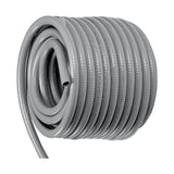 VEVOR 25.4 mm Flexible Electrical Conduit, 30.5 m, PVC Liquid-Tight Conduit Non-Metallic with 5 Straight and 5 90-Degree Conduit Connector Fittings,