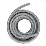 VEVOR 25.4 mm Flexible Electrical Conduit, 30.5 m, PVC Liquid-Tight Conduit Non-Metallic with 5 Straight and 5 90-Degree Conduit Connector Fittings,