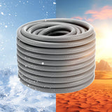 VEVOR 19.1 mm Flexible Electrical Conduit, 30.5 m, PVC Liquid-Tight Conduit Non-Metallic with 5 Straight and 5 90-Degree Conduit Connector Fittings,