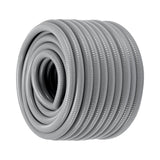 VEVOR 19.1 mm Flexible Electrical Conduit, 30.5 m, PVC Liquid-Tight Conduit Non-Metallic with 5 Straight and 5 90-Degree Conduit Connector Fittings,