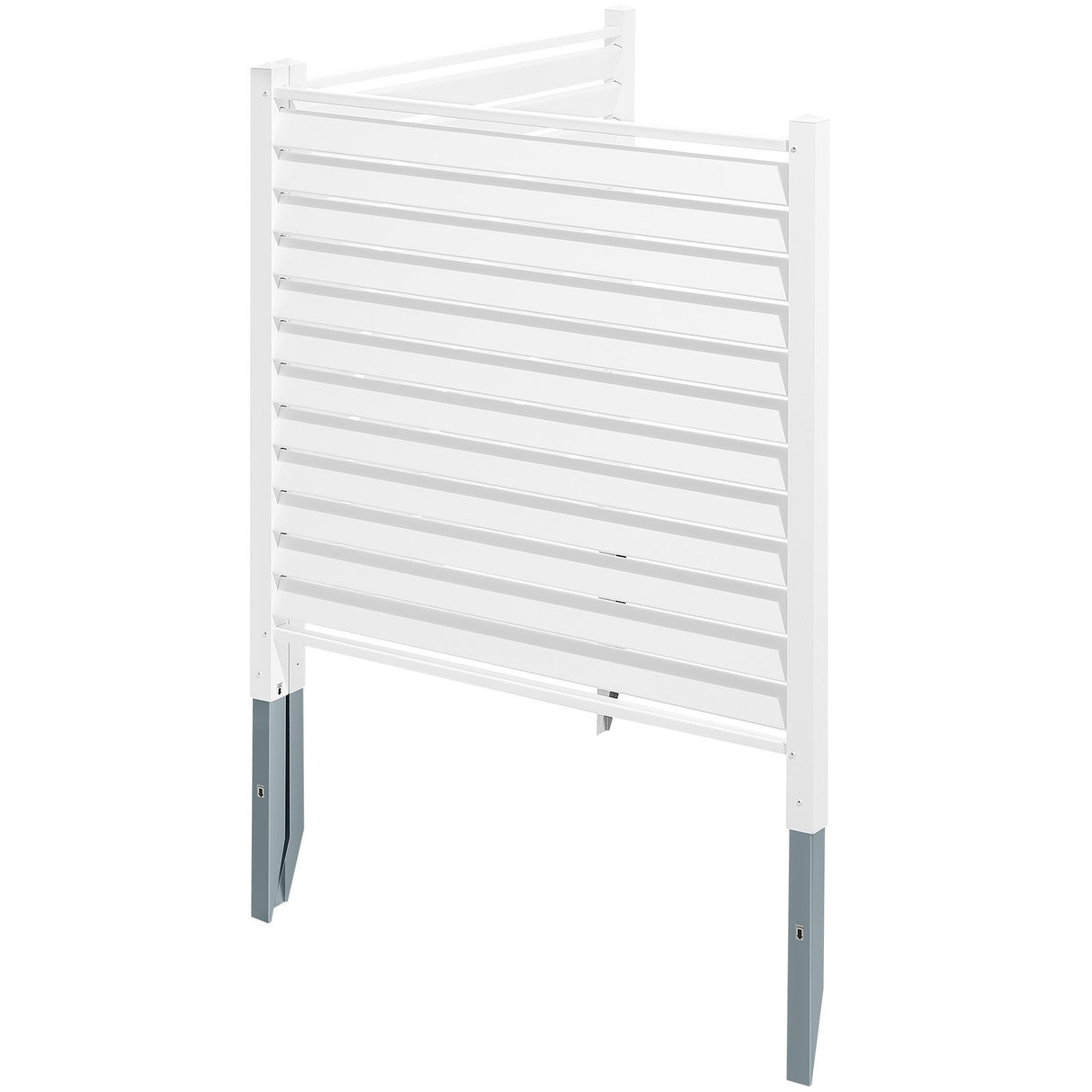 VEVOR 48" W x 48" H Vinyl Privacy Fence Panels, Air Conditioner Fence, Outdoor Privacy Screens for Trash Can, Pool Equipment Enclosure, Privacy Screen