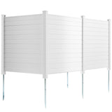 VEVOR Outdoor Privacy Screens, 50" W x 50" H Air Conditioner Fence, Pool Equipment Enclosure, Horizontal Vinyl Privacy Fence, Perfect to Enclose Trash