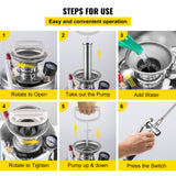 VEVOR 1.5Gal Stainless Steel Sprayer, Set with 16