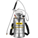 VEVOR 1.5Gal Stainless Steel Sprayer, Set with 16