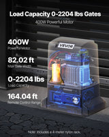 VEVOR 400W Electric Sliding Gate Opener 1000kg Chain Drive Infrared Sensor - Front View