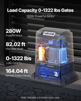 VEVOR 280W Electric Sliding Gate Opener 816kg Chain Drive Infrared Sensor - Front View