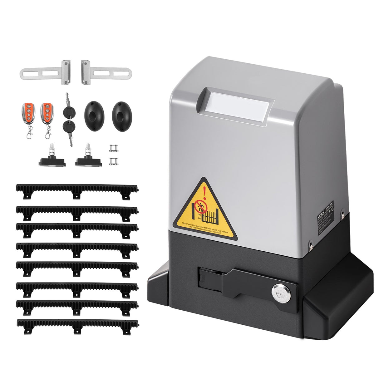 VEVOR 550W Electric Sliding Gate Opener 1500kg Chain Drive Infrared Sensor