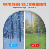 VEVOR Strip Curtain PVC Door Curtain 244 x 244 cm Cooler Freezer Clear Plastic - Top-Down View