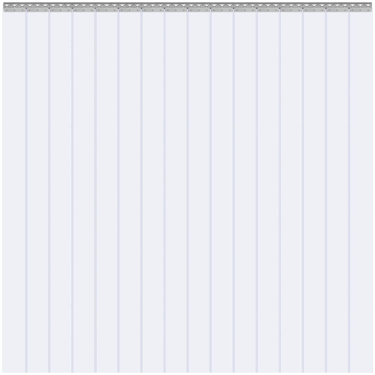 Strip Curtain PVC Door Curtain 244 x 244 cm Cooler Freezer Clear Plastic