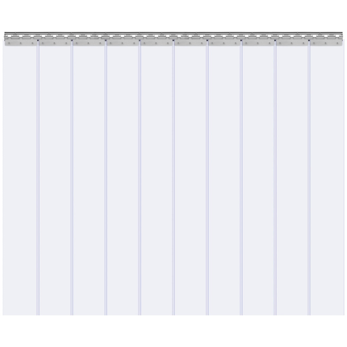VEVOR Strip Curtain, 84" Height x 60" Width, 0.08" Thickness, 10PCS Clear PVC Strip Door Curtain, Freezer Curtain, Plastic Door Strips for Walk in Freezers, Coolers & Warehouse Doors, with 50% Overla
