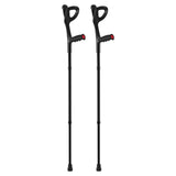 VEVOR Forearm Crutches 10-Level Height Adjustable Walking Crutches 1 Pair 350LBS - Extra Image