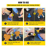 VEVOR Paintless Dent Repair Tools Hail Damage Remover 98 Pcs Body Dent Removal - Top-Down View