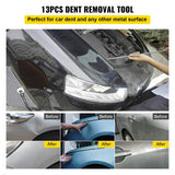 VEVOR Rods Dent Puller Stainless Steel Paintless Repair Kits Hail Removal 13 PCS