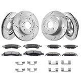 Front&Rear Rotors Disc Brake Pads Kit for 14-18 Chevy Silverado Gmc Sierra 1500 - Extra Image