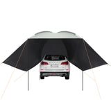 VEVOR Vehicle Awning, Large 10' x 7' Shade Coverage Car Side Awning, PU2000mm UV50+ Car Awning with Extended Side Canopies and Portable Storage Bag,