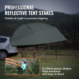 VEVOR Vehicle Awning, Large 10' x 7' Shade Coverage Car Side Awning, PU2000mm UV50+ Car Awning with Extended Side Canopies and Portable Storage Bag,