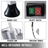 Vevor Vegetable Cutter Commercial Food Processor 6 Cutting Disks Vegetable Processor - Rear View