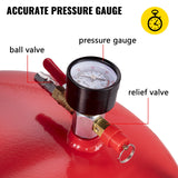 VEVOR Waste Oil Drain Tank Portable Oil Drain 20 Gallon Air Operated Drainer - Top-Down View