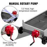 VEVOR Low Profile Oil Drain Pan Truck Drain Pan 57 L with Pump Hose Casters - Side View