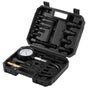 Diesel Engine Compression Tester, 18 pcs Cylinder Pressure Test Tool Kit, with 0-1000 psi Gauge and Adapters, Diesel Injector Tester Check Cylinders in Diesel Trucks, Tractors, Equipment