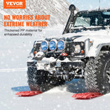 VEVOR 2PCS Traction Boards with PP for Mud Snow Sand Storage Bag Short Red - Front View
