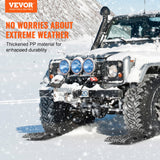 VEVOR 2PCS Traction Boards with PP for Mud Snow Sand Storage Bag Short Black - Front View