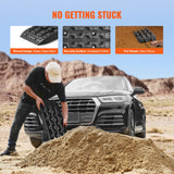 VEVOR 2PCS Traction Boards with PP for Mud Snow Sand Storage Bag Short Black - 45-Degree Angle