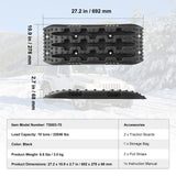 VEVOR 2PCS Traction Boards with PP for Mud Snow Sand Storage Bag Short Black - Close-Up Angle