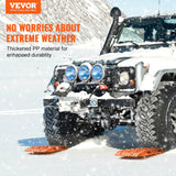 VEVOR 2PCS Traction Boards with PP for Mud Snow Sand Storage Bag Short Orange - Front View