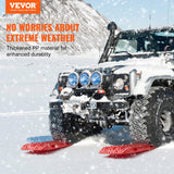 VEVOR 2PCS Traction Boards with PP for Mud Snow Sand Storage Bag Long Red - Front View