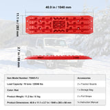 VEVOR 2PCS Traction Boards with PP for Mud Snow Sand Storage Bag Long Red - Close-Up Angle
