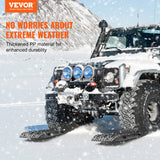 VEVOR 2PCS Traction Boards with PP for Mud Snow Sand Storage Bag Long Black - Front View