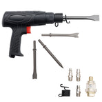 Air Hammer, 2500-2700BPM Pneumatic Hammer with 70mm Stroke & 4PCS 170mm Long Barrel Chisels, Pistol-Grip Compact Air Chisel Pneumatic Shovel Tool for Cutting Scraping Demolishing