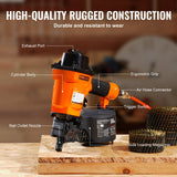 VEVOR MCN55 Coil Siding Nailer 27mm to 57mm 15 Degree Pneumatic Nail Gun - 45-Degree Angle