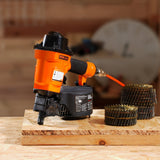 VEVOR MCN55 Coil Siding Nailer 27mm to 57mm 15 Degree Pneumatic Nail Gun - Low Angle