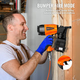 VEVOR CN65 Coil Siding Nailer 32mm to 63mm 15 Degree Pneumatic Nail Gun - Top-Down View