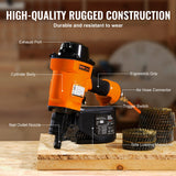 VEVOR MCN70 Coil Siding Nailer 45mm to 70mm 15 Degree Pneumatic Nail Gun - 45-Degree Angle