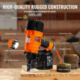 VEVOR CN83N Coil Siding Nailer 50mm to 83mm 15 Degree Pneumatic Nail Gun - 45-Degree Angle