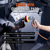 VEVOR 58PCS Air Sander Kit 1/2/3in Random Orbital Air Sander Polisher 15000r/min