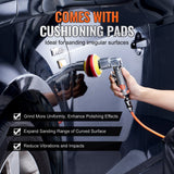 VEVOR 58PCS Air Sander Kit 1/2/3in Random Orbital Air Sander Polisher 15000r/min - 45-Degree Angle