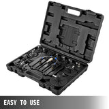 VEVOR Pneumatic Air Pressure Bleeder, Brake Pressure Bleeding Tool Portable Brake and Clutch Bleeder Valve System Kit Garage Workshop Mechanics Brake Oil and Fluid Extractor Bleeder Tool - 45-Degree Angle