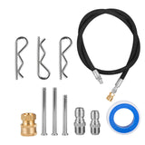 VEVOR Surface Cleaner 20 inch Flat Surface Cleaner for Pressure Washer 4000psi Pressure with 3/8 Quick Connector Surface Cleaner W/ Casters 10.5GPM Stainless Steel Rotating Rod & 3 Nozzle for Patio - Extra Image