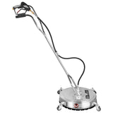 VEVOR Surface Cleaner 20 inch Flat Surface Cleaner for Pressure Washer 4000psi Pressure with 3/8 Quick Connector Surface Cleaner W/ Casters 10.5GPM Stainless Steel Rotating Rod & 3 Nozzle for Patio - Extra Image
