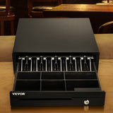 VEVOR Cash Register Drawer, 16" 12 V, for POS System with 5 Bill 6 Coin Cash Tray, Removable Coin Compartment & 2 Keys Included, RJ11/RJ12 Cable for