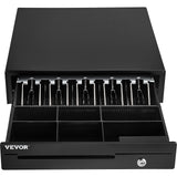 VEVOR Cash Register Drawer, 16" 12 V, for POS System with 5 Bill 6 Coin Cash Tray, Removable Coin Compartment & 2 Keys Included, RJ11/RJ12 Cable for