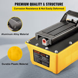 VEVOR Air Hydraulic Pump, 10,000 PSI Hydraulic Foot Pump, 0.6 Gal Reservoir Foot Operated Air/Hydraulic Pump, with Hose and Spray Gun for Heavy Machinery Rigging, Auto Repair, Auto Body Frame Machines