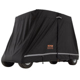 VEVOR 4 Passenger Golf Cart Cover, 600D Polyester Full Cover, Universal Fits for Most Brand Club Car Covers, Waterproof, Sunproof, and Dustproof