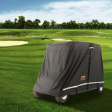 VEVOR 4 Passenger Golf Cart Cover, 600D Polyester Full Cover, Universal Fits for Most Brand Club Car Covers, Waterproof, Sunproof, and Dustproof